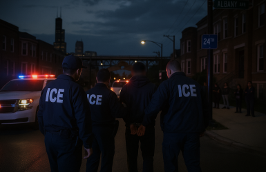 आईसको ‘मिडवे ब्लिट्ज’ छापा अभियान: शिकागो क्षेत्रमा करिब २५० जना पक्राउ, फ्रेङ्कलिन पार्कमा एकजनाको मृत्यु